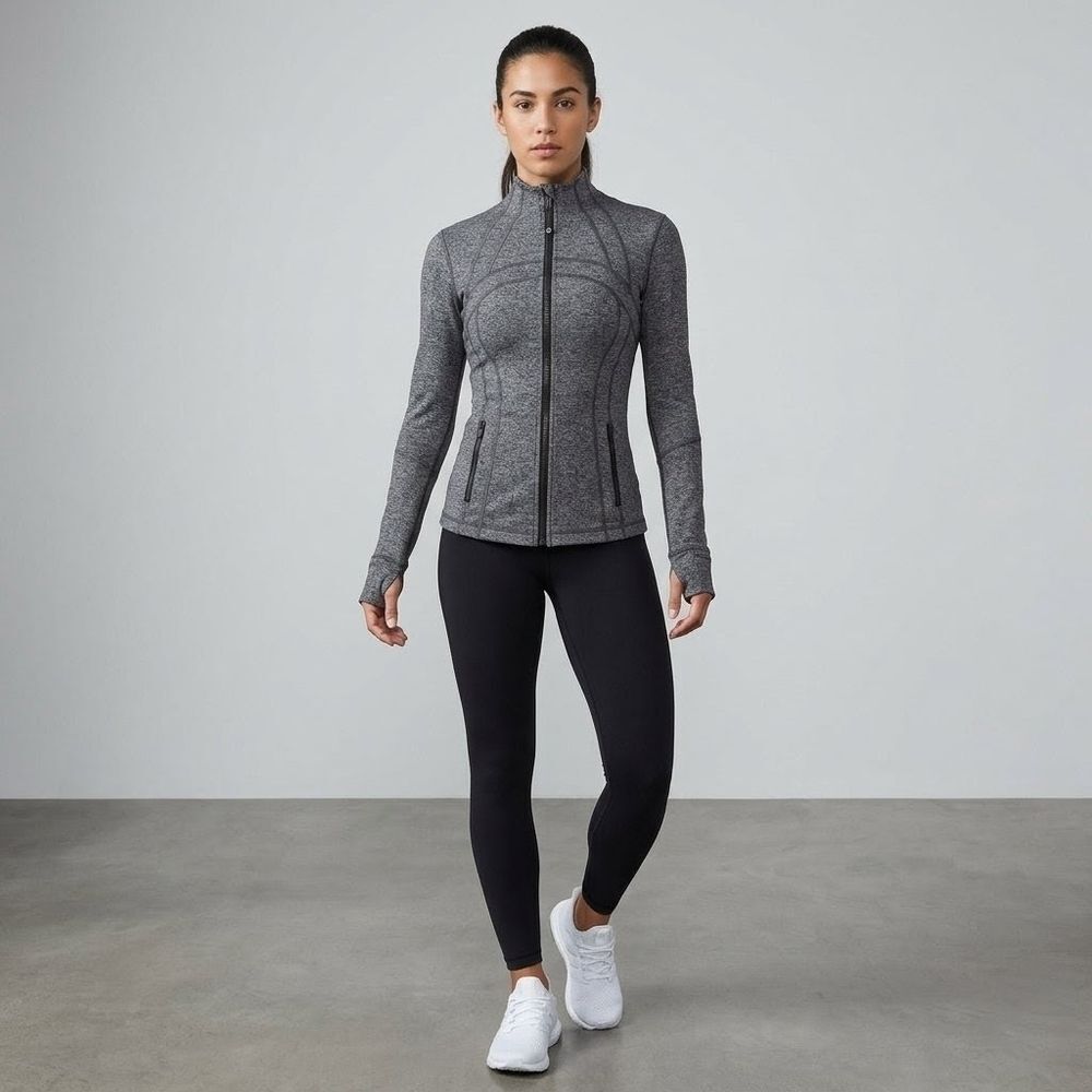 Lululemon Define Jacket Luon Heathered Black Gray Size 4
